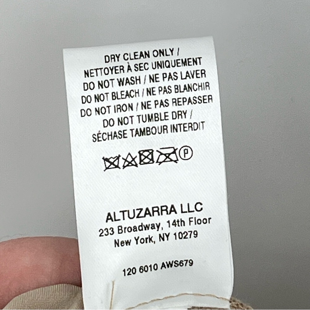 NWOT ALTUZARRA 34 US2 wool Buddy Skinny Trousers tan brown neutral - Picture 12 of 14